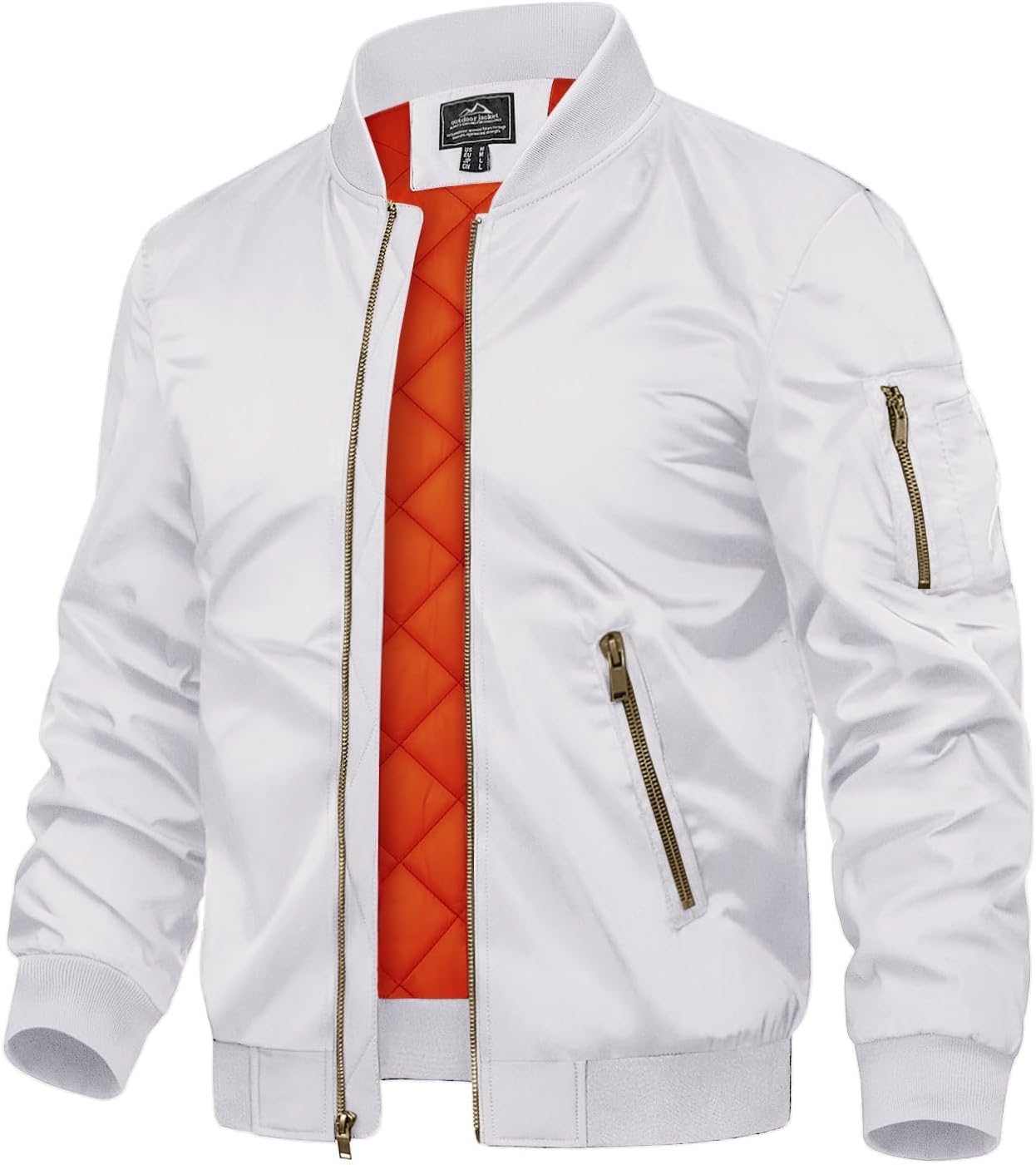 Thumbnail 4 de TACVASEN Herren Übergangsjacke Bomberjacke mit Reißverschluss 📼