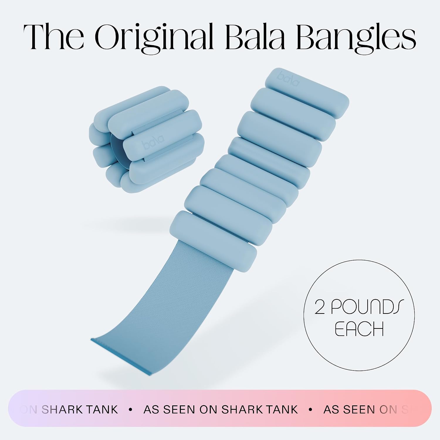 Detalle de Bala Bangles Adjustable Wrist & Ankle Weights (2 x 2 lb) with Carrying Case