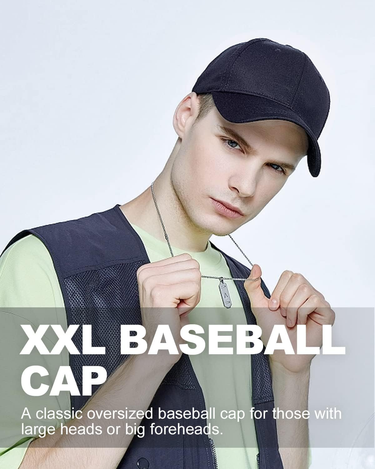 Thumbnail 6 de Zylioo XL/XXL oversized baseball cap for big heads – long brim sport cap