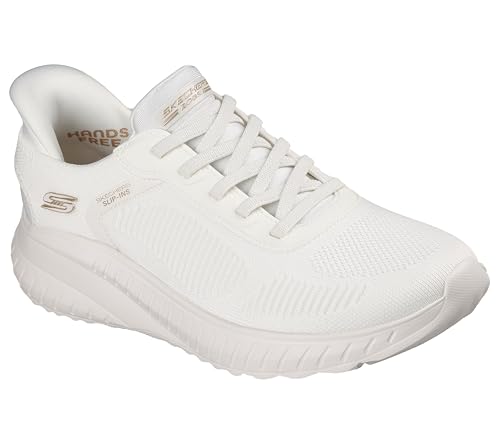 Detalle 2 de Skechers Damen Bobs Squad Chaos Current Muse Slip-In Sneaker – Off White Textile (EU 39.5)