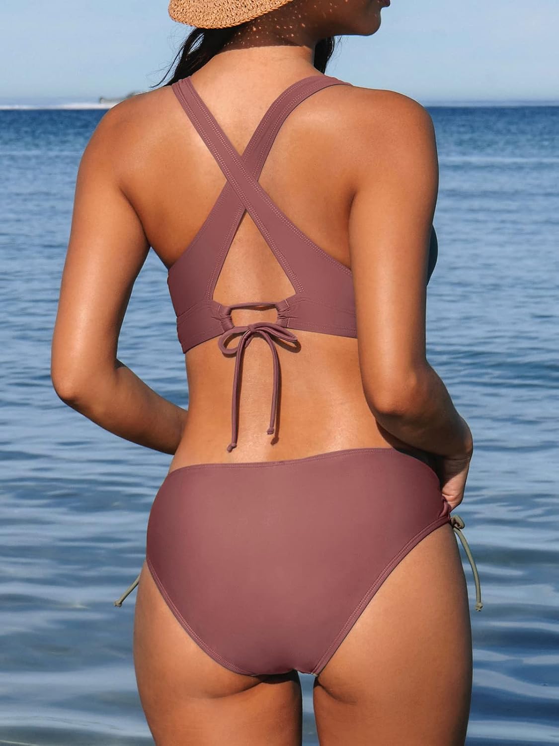 Thumbnail 1 de CUPSHE Ensemble de bikini deux pièces taille mi-haute
