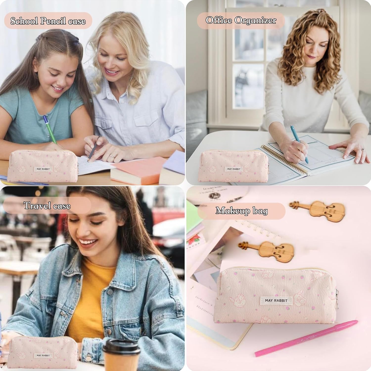 Thumbnail 5 de Erelaer Corduroy Pencil Case 19x7x6 cm