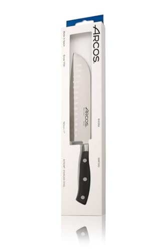 Detalle 2 de Santoku Riviera - Cuchillo Japonés, Acero Inoxidable, 180 mm 🗡
