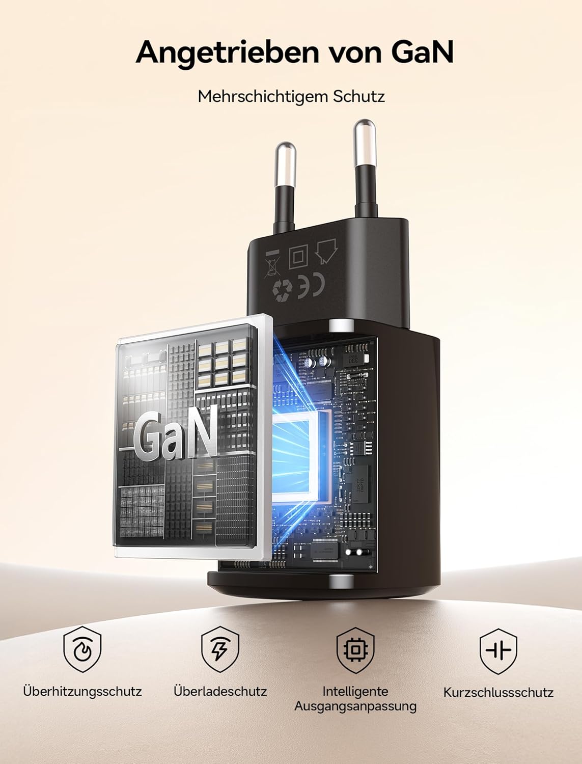 Thumbnail 5 de JSAUX 60W USB‑C Ladegerät mit GaN für Switch 2 (TV-Modus) – inkl. 2m USB‑C Kabel