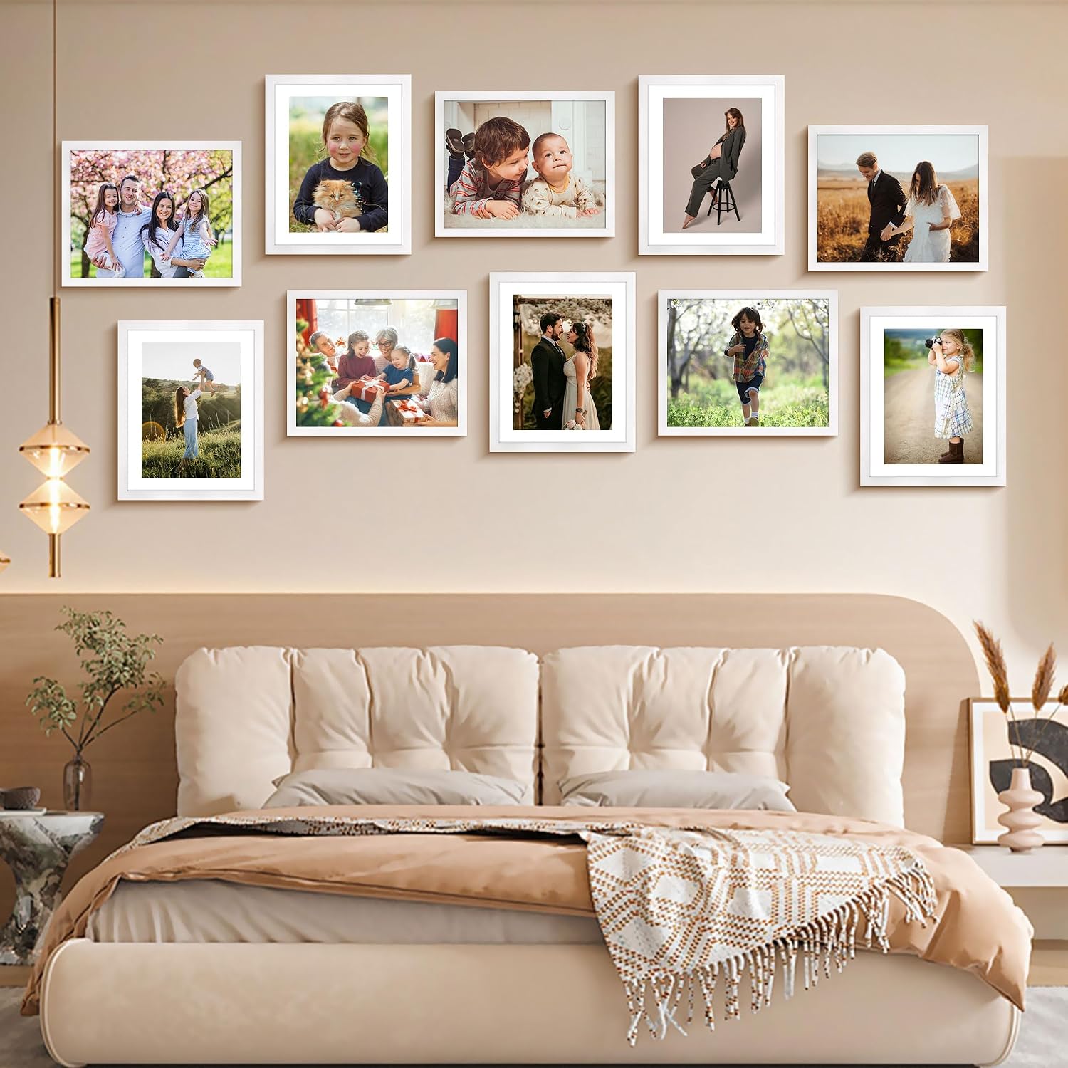 Thumbnail 6 de FIXSMITH 8x10 Picture Frame Set of 2 (HD Plexiglass) – White photo frames for tabletop or wall