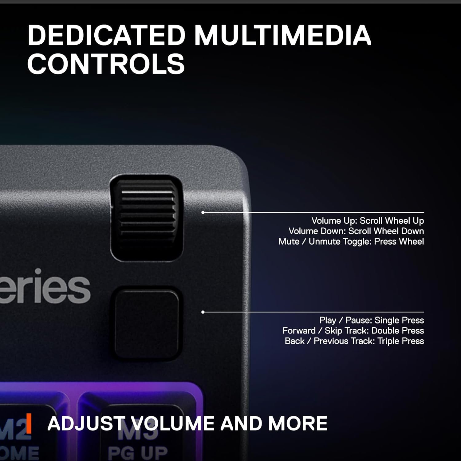 Thumbnail 5 de SteelSeries Apex 3 TKL – Silent, IP32, RGB, US QWERTY Tenkeyless Gaming Keyboard