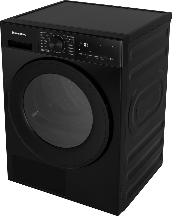 Detalle 2 de Wisberg WBDR3BB9DE Wärmepumpentrockner – 9 kg, Energieeffizienzklasse B