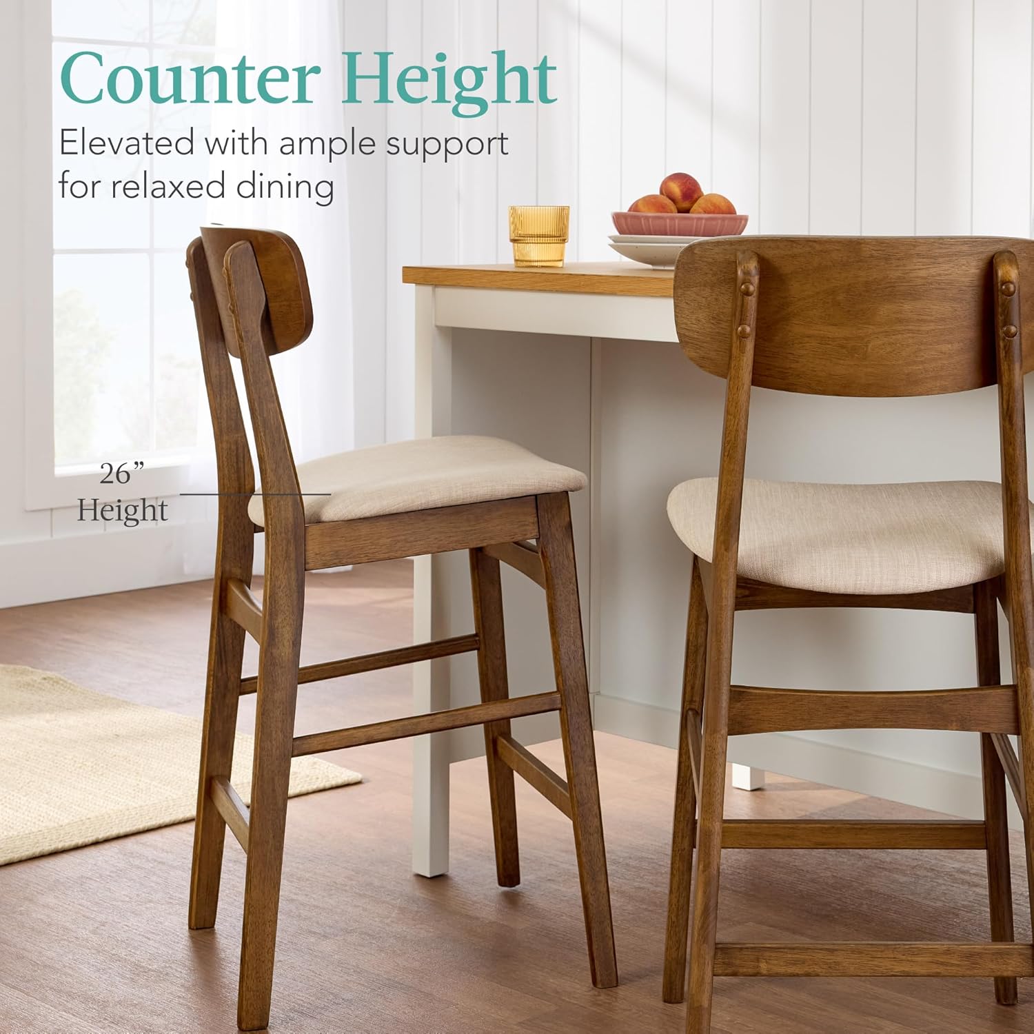 Detalle 1 de Best Choice Products Counter-Height Bar Stools