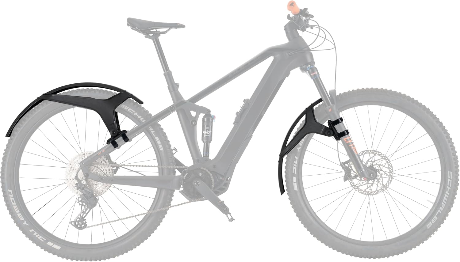 Detalle de ZEFAL Pack Deflector M65 pour VTT 26–29 pouces (avant + arrière) noir