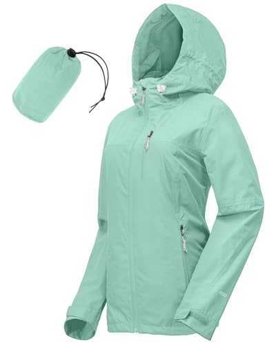 Detalle de 33,000ft Regenjacke Damen – Wasserdicht, Packbar und Vielseitig für Outdoor-Aktivitäten