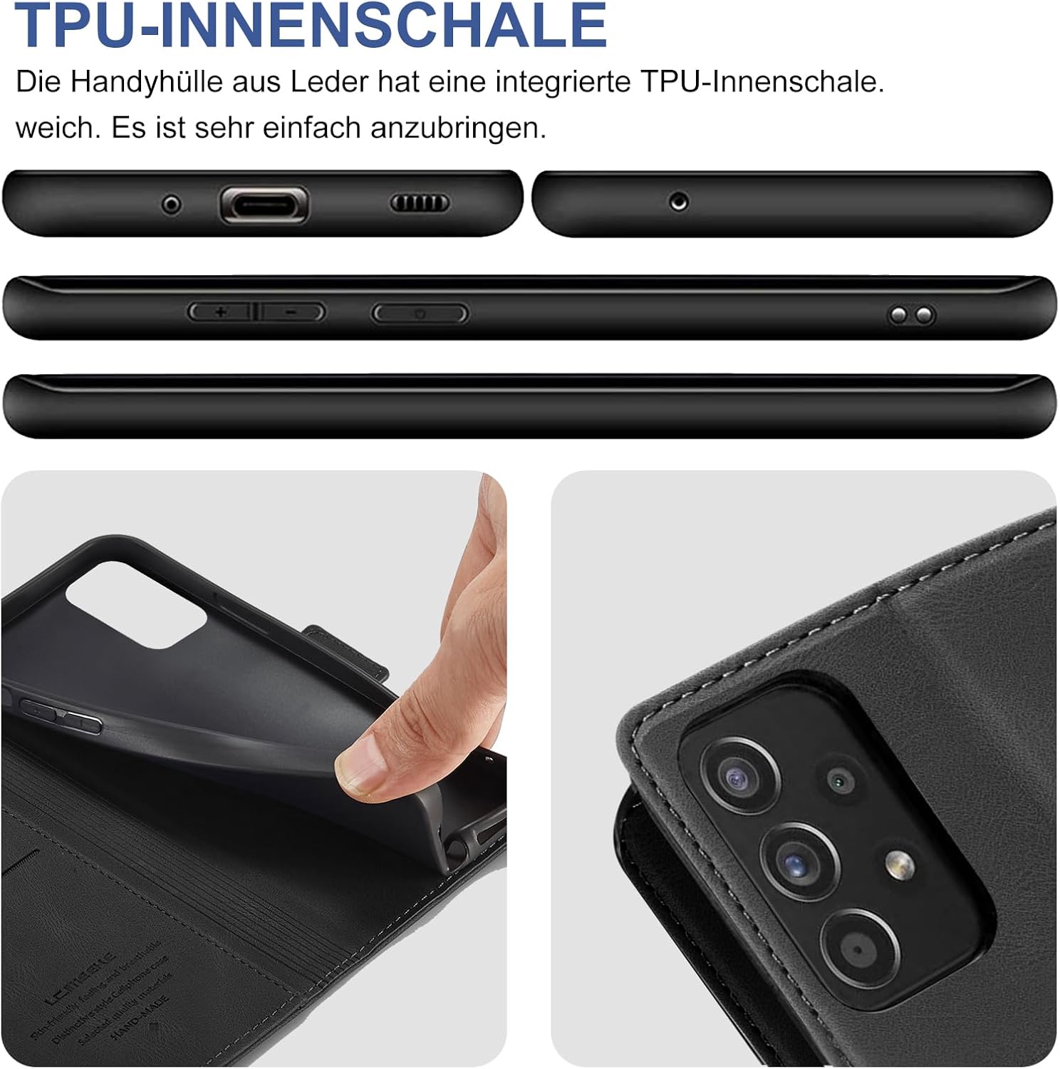 Thumbnail 5 de Giyer Handyhülle Galaxy A13 6,5 Zoll Schwarz
