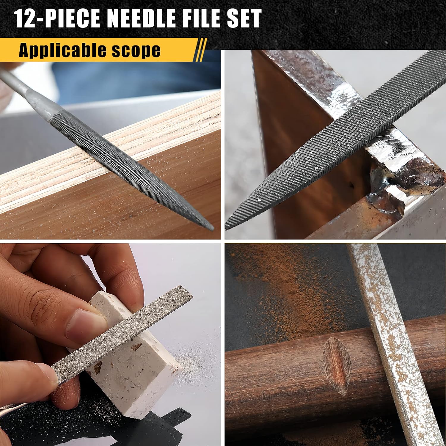 Detalle 2 de TARIST FS02-202210 12-Piece Needle File Set with Tool Bag