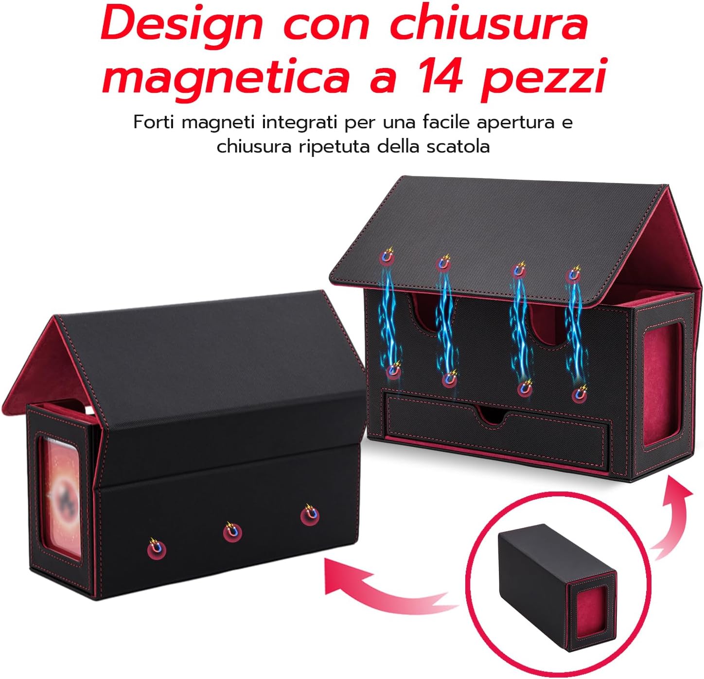 Detalle 2 de Tolesum Doppio Deck Box 310+ per carte