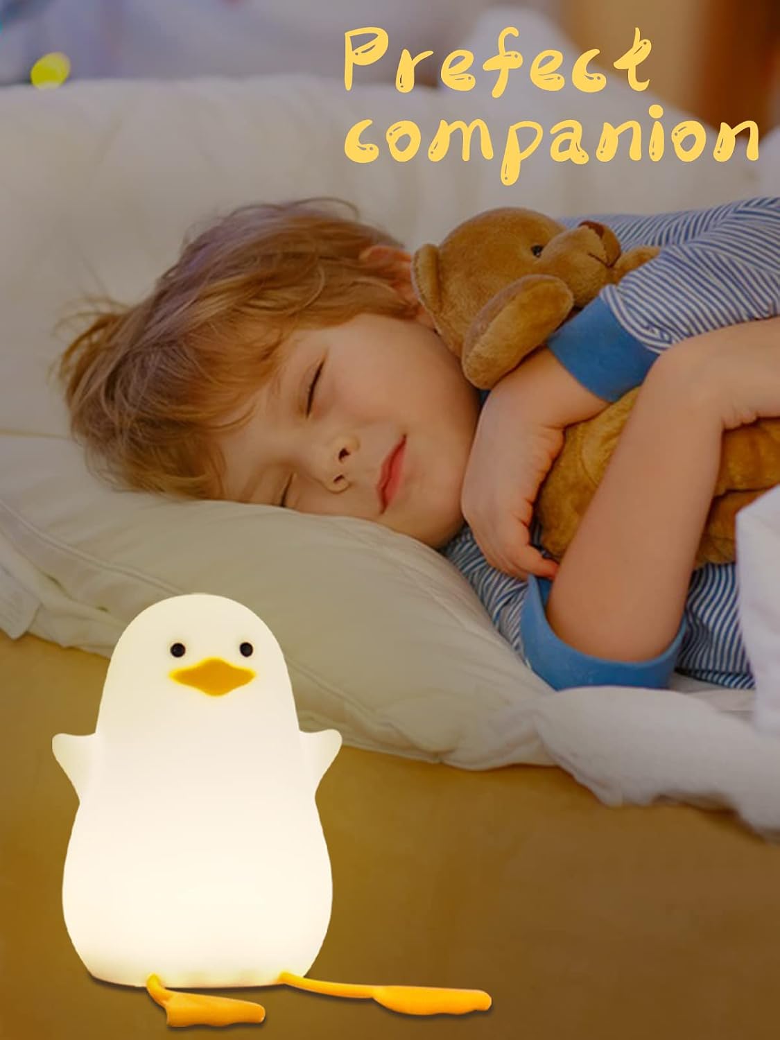 Detalle 2 de Duck night light for kids, USB LED