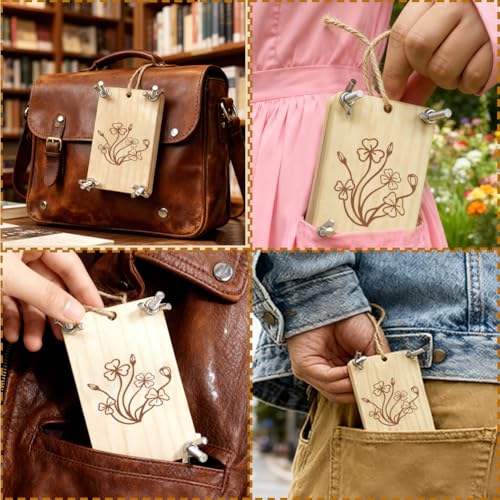 Thumbnail 4 de PRESSINART Kit de Prensado de Flores de Madera: Prensa para Flores Pequeñas en 2.5 × 3.9 pulgadas