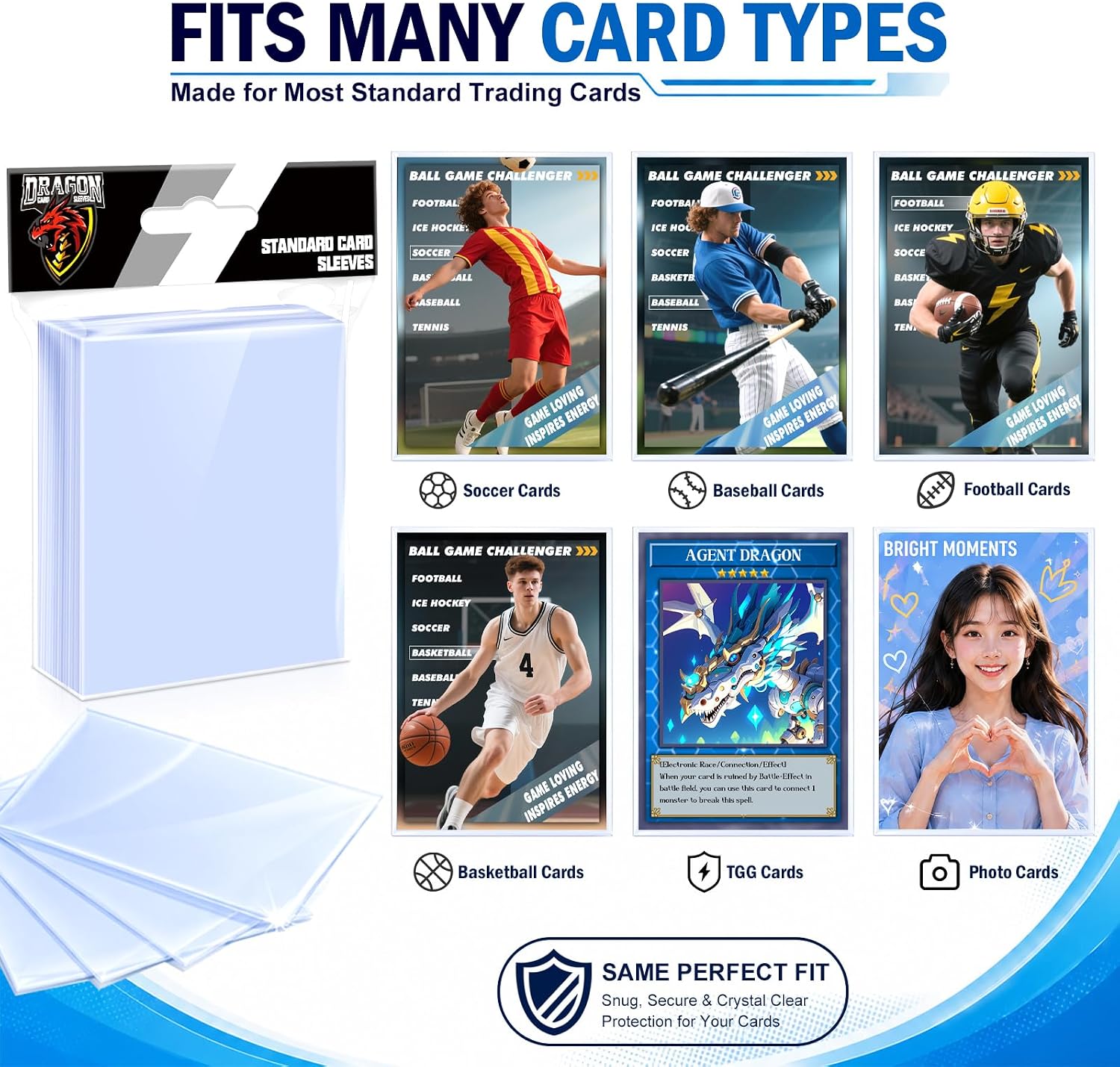 Thumbnail 4 de 1000 Count Card Sleeves Top Loaders ⚙