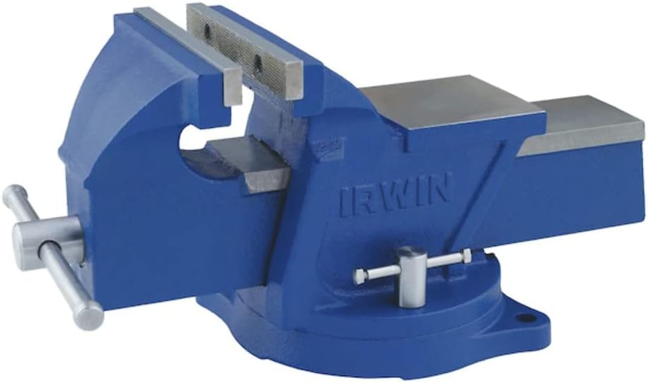 Detalle de IRWIN 4935506 Multi-Use Bench Vise, 6-Inch Cast-Iron with Swivel Base