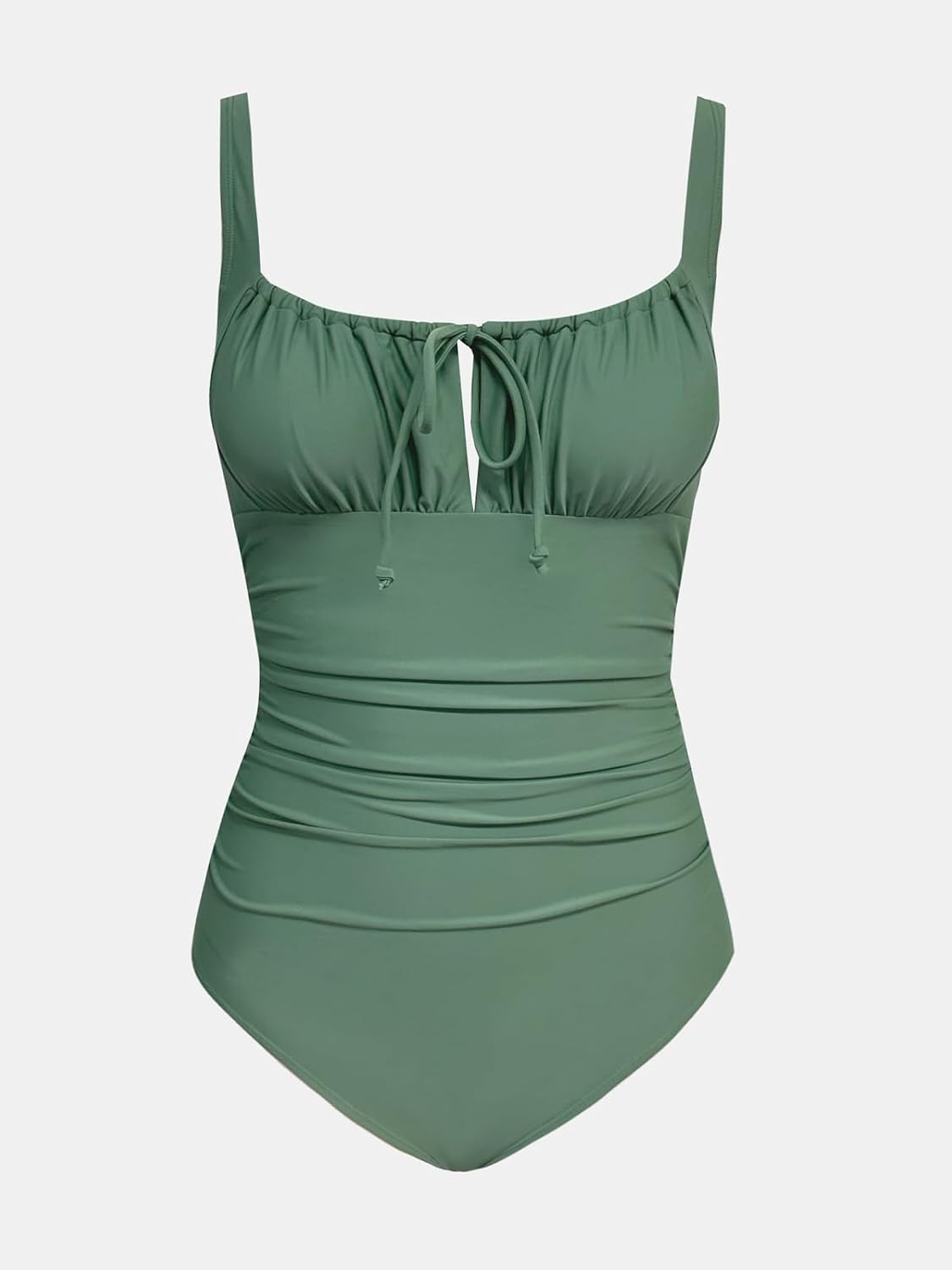 Thumbnail 5 de CUPSHE Costume da bagno intero donna con scollo quadrato e coulisse sul davanti