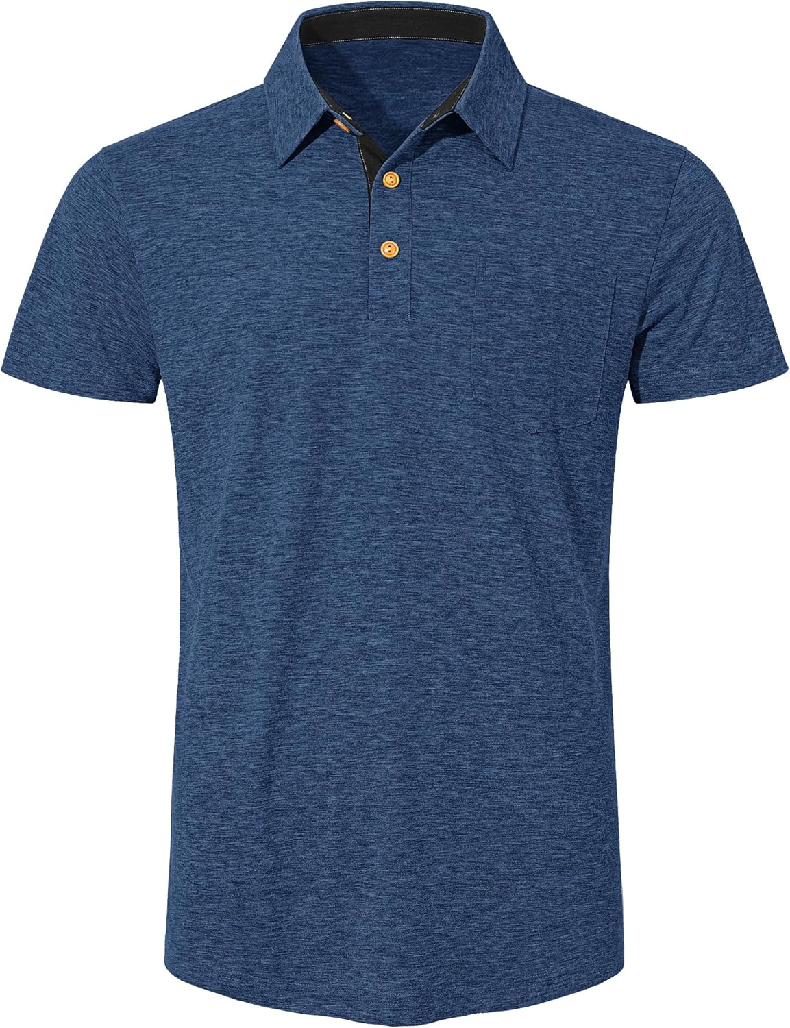 Thumbnail 2 de TARAINYA Herren-Poloshirt aus Baumwolle mit Brusttasche, Kurzarm (M–4XL)