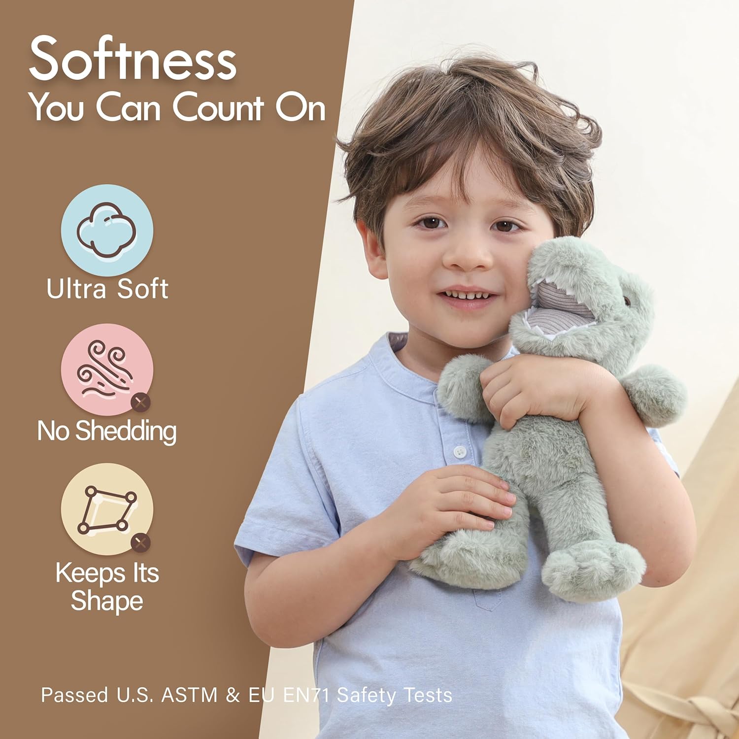 Thumbnail 2 de Moonkie Kindergartenrucksack mit abnehmbarem Plüsch-Dinosaurier Rexie – Kita-Rucksack für Mädchen (1–3 Jahre)