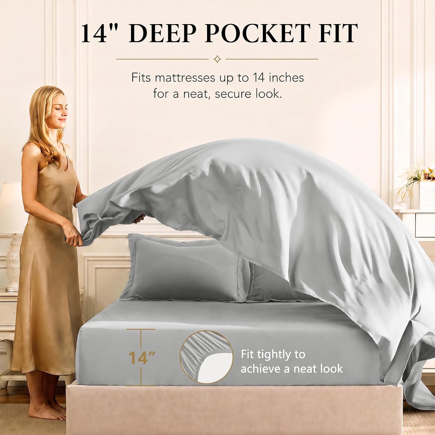 Thumbnail 4 de CozyLux Queen Comforter Set 88x88