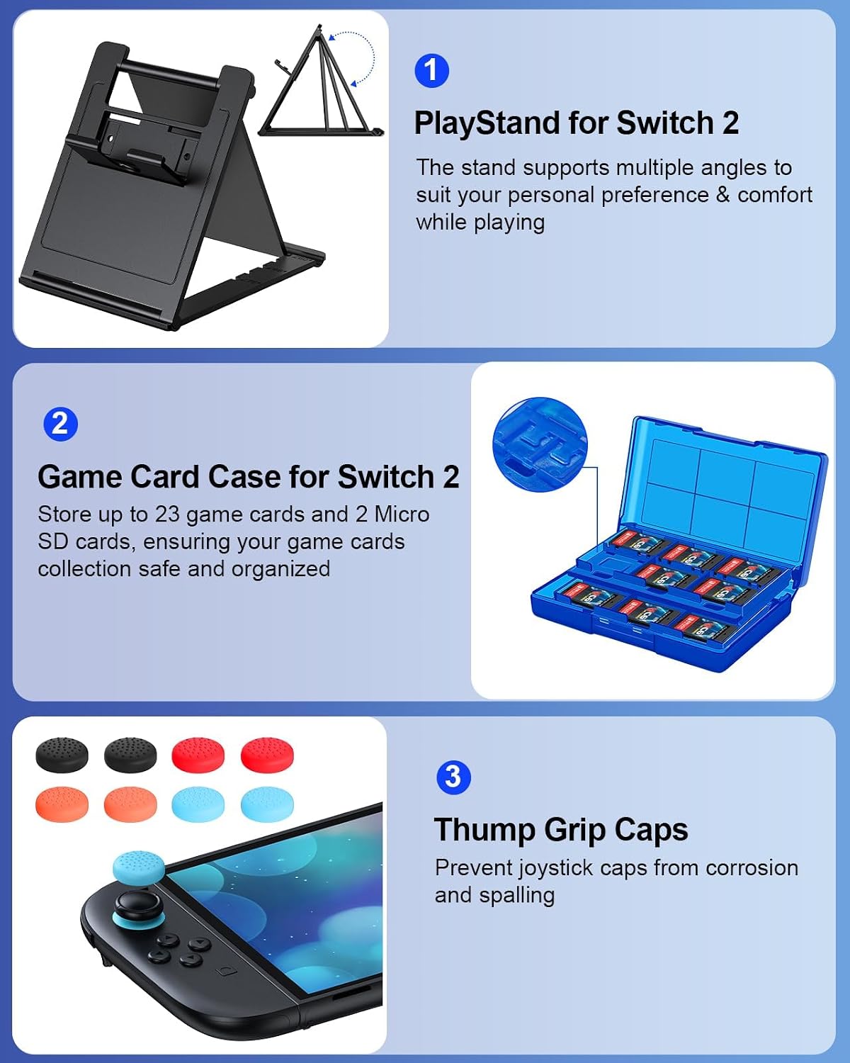 Thumbnail 6 de FYOUNG Switch 2 Accessories Bundle 23‑in‑1