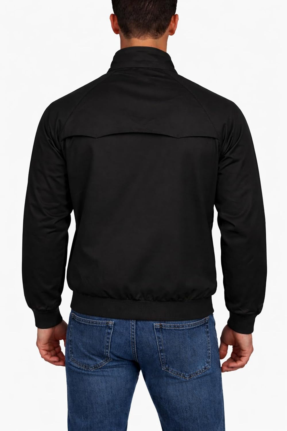 Detalle 2 de Xact Veste Harrington Classique en Coton de Transition pour Hommes avec Doublure à Carreaux