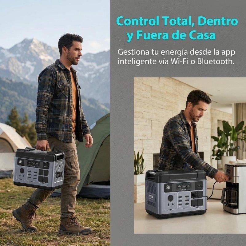 Detalle de Estación de energía Oukitel P2001E Pro 2048Wh: potencia fiable para casa, fuera de casa y proyectos