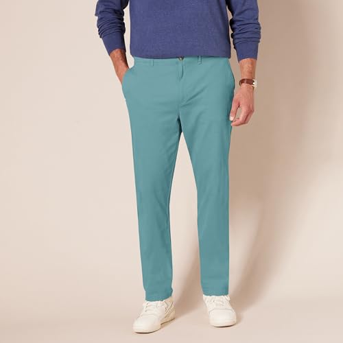 Thumbnail 5 de Amazon Essentials Pantalones Informales de Estilo Chino para Hombre - Corte Ajustado, Verdes Salvia (42W/34L)