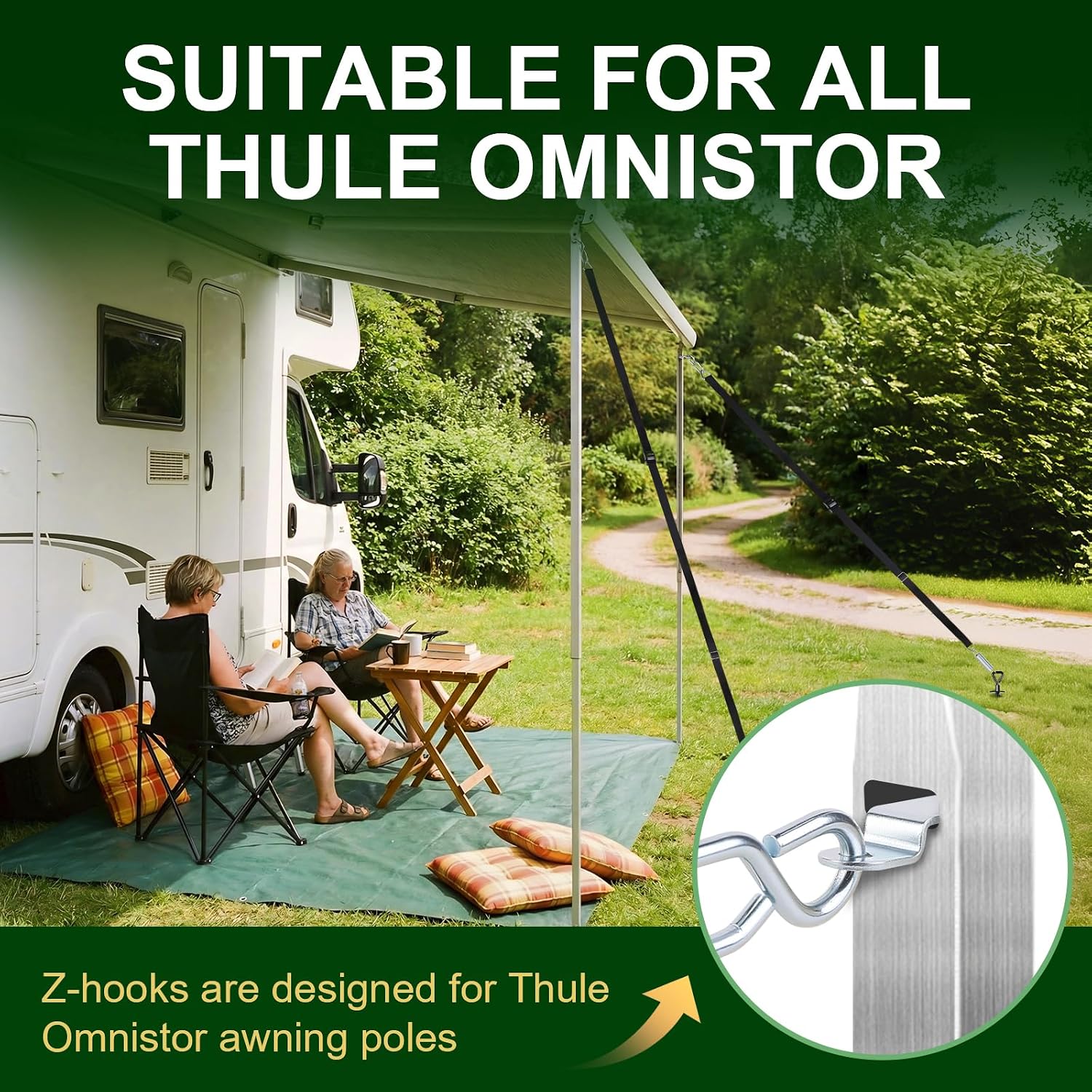 Detalle de Awning Tie Down Kit with Storm Straps for Thule Omnistor Awnings