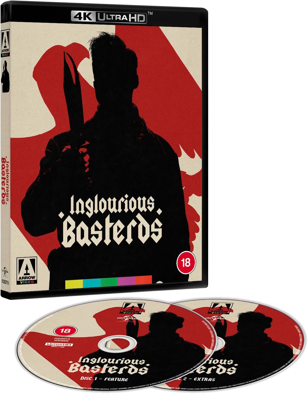 Detalle de Arrow Video Inglourious Basterds 4K UHD and Blu-ray, Region Free