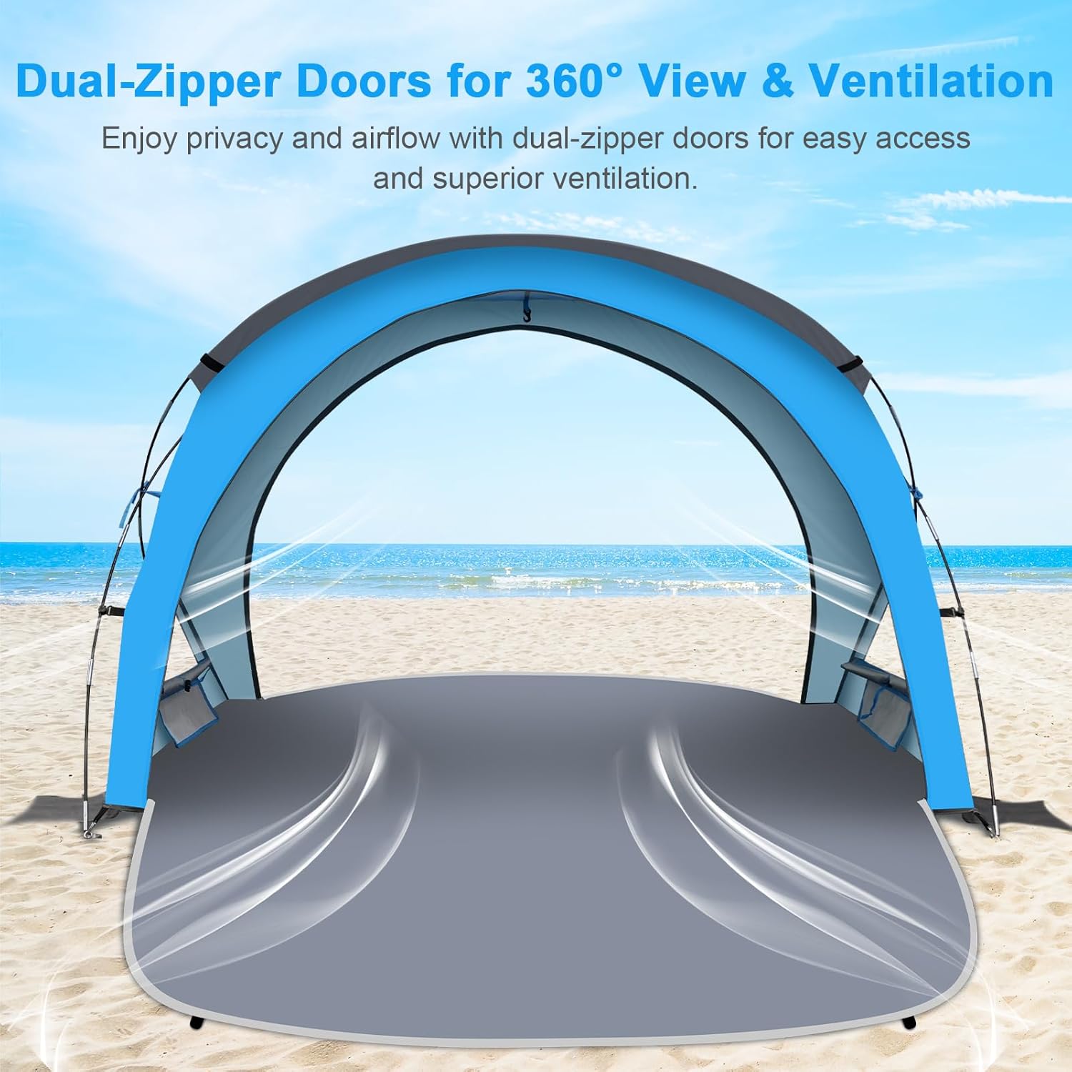 Thumbnail 3 de Gorich Beach Tent Sun Shelter with UPF50+ UV Protection