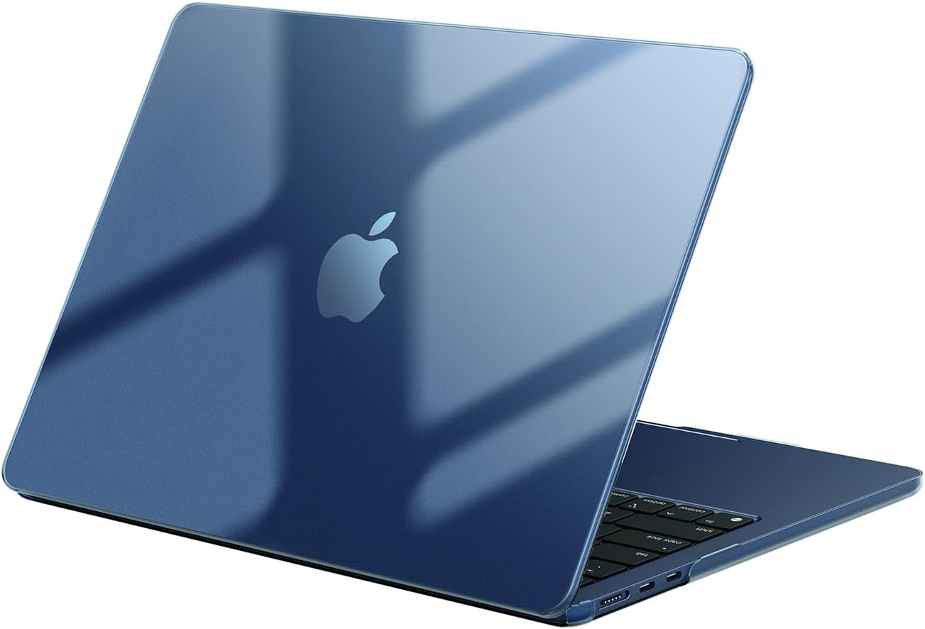 Detalle de EooCoo Cover in plastica rigida trasparente compatibile con MacBook Air 13,6" 2022-2026 (A2681/A3113/A3240/A3449)