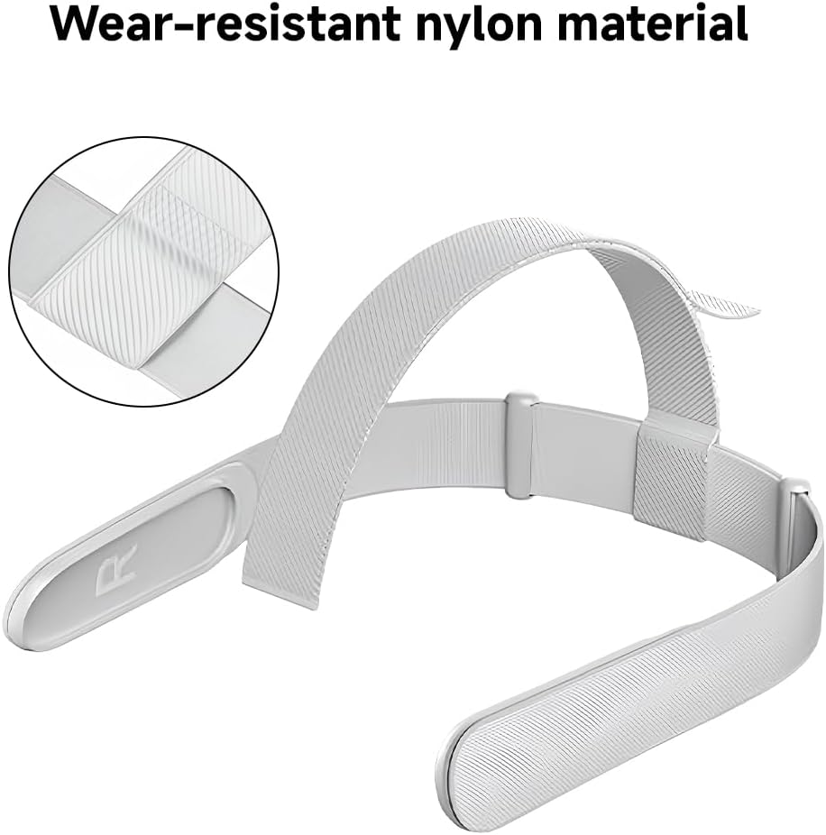 Thumbnail 2 de Harnovlis Head Strap for Meta (Oculus) Quest 2 VR Headset – Adjustable Replacement Headband in White