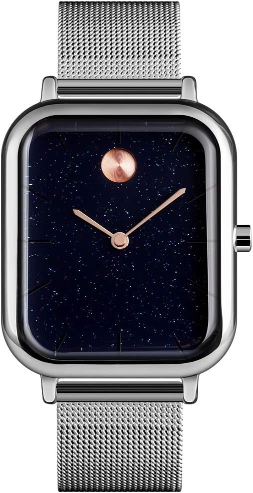 Thumbnail 6 de TONSHEN Fashion Herren Edelstahl Uhren Analog Quarz – Minimalistischer Zeitmesser mit verstellbarer Armbandkette