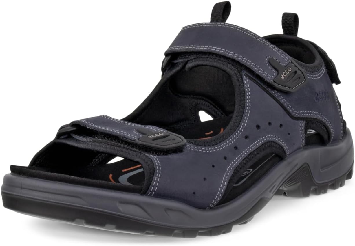 Detalle de ECCO Herren Offroad Nubuck Sandalen – Komfort trifft Stabilität auf unterschiedlichem Terrain