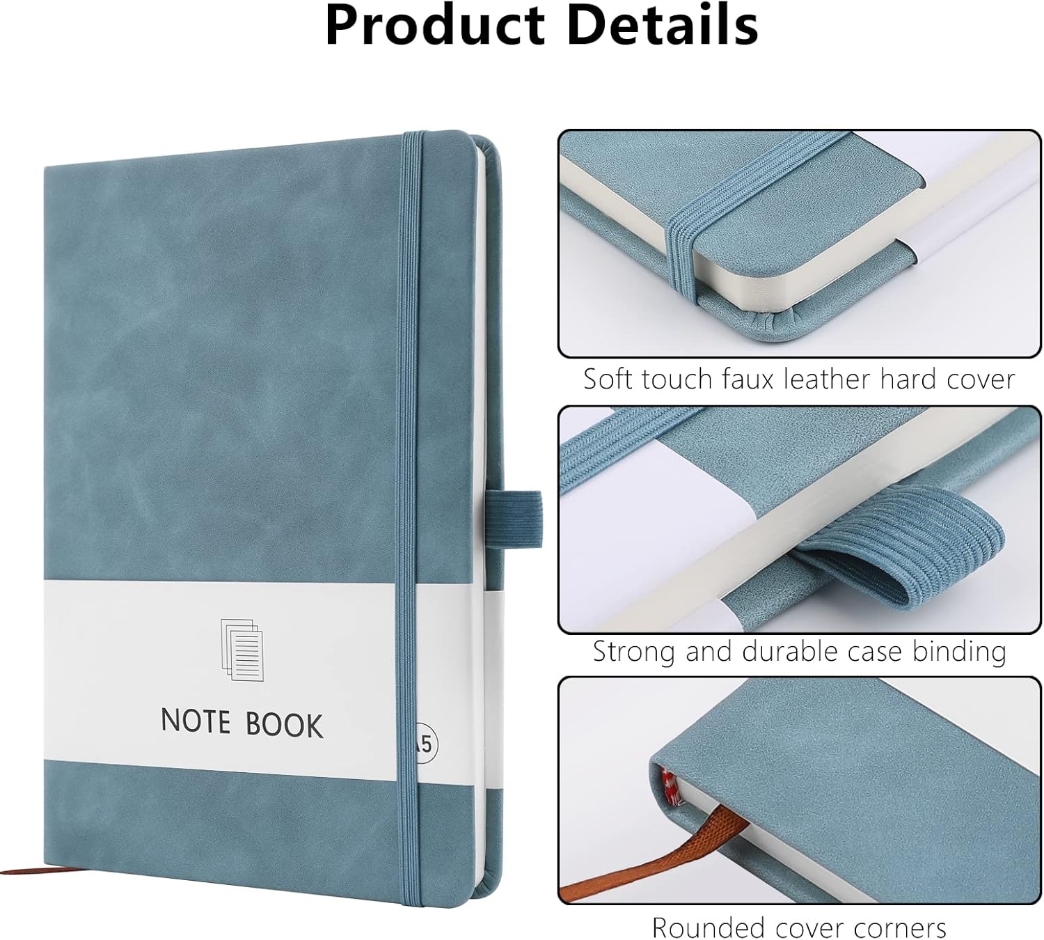 Thumbnail 2 de A5 Notebook PU Leather 200 Pages Notepad 📒