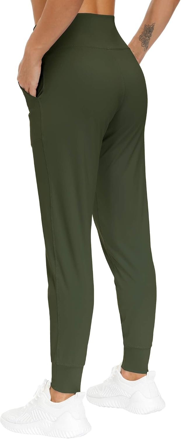 Detalle 2 de THE GYM PEOPLE Jogginghose Damen mit 4-Wege-Stretch – High Waist Sportleggings für Yoga, Fitness & Outdoor