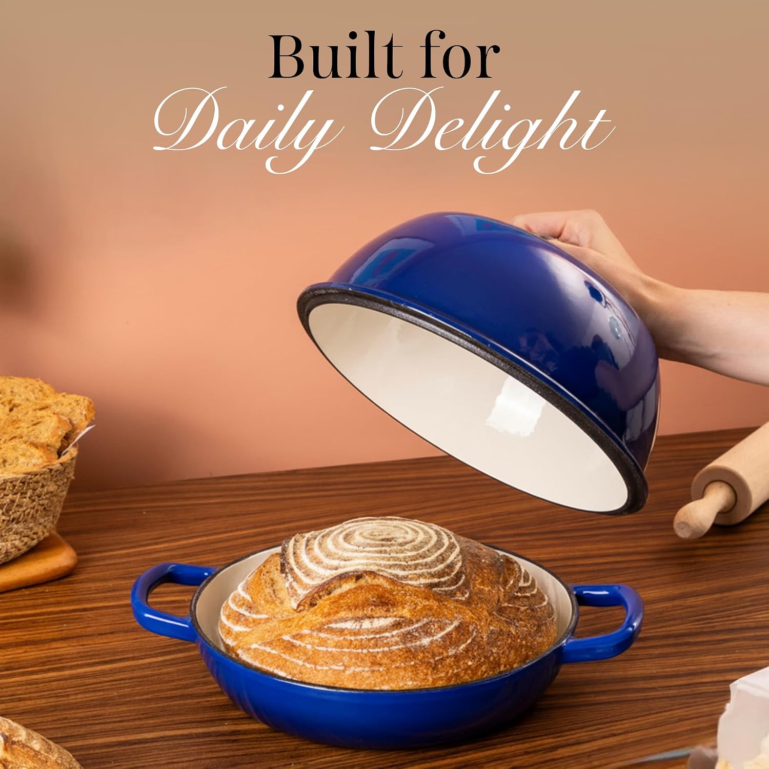 Detalle 2 de Nuovva 6-Quart Dutch Oven for Sourdough Bread 🍲