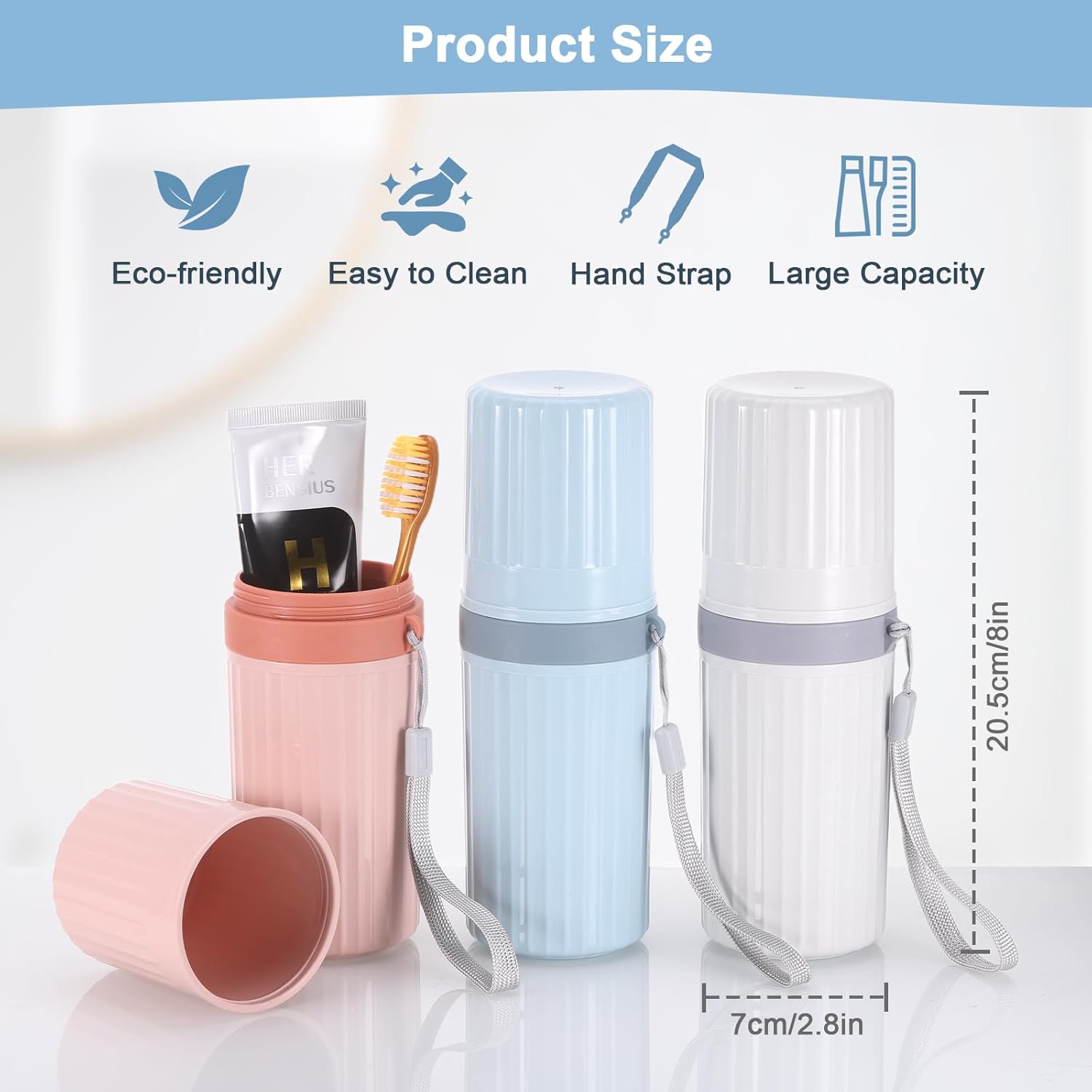 Detalle de Yimomoyi 3Pcs Travel Toothbrush Case Review