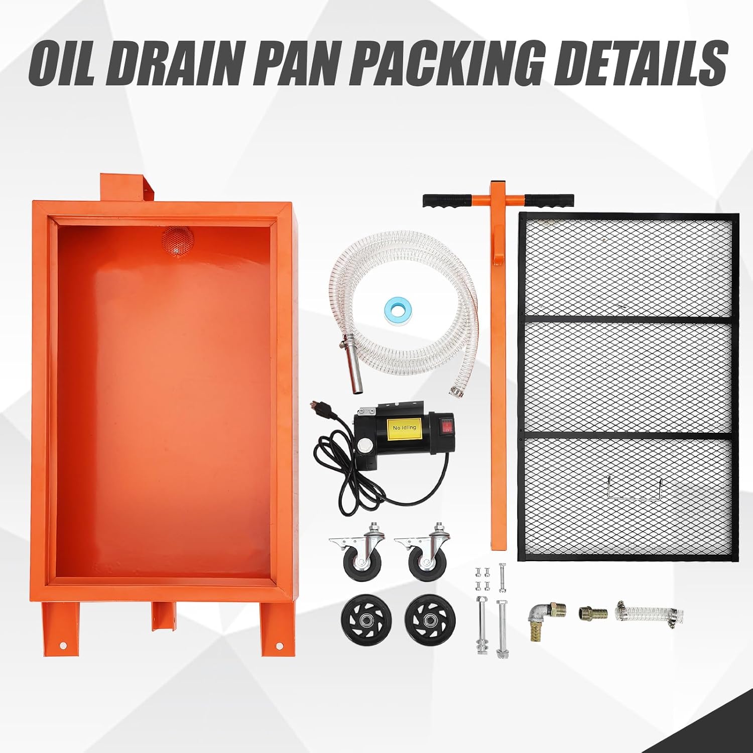 Thumbnail 6 de Garvee 15-Gallon Waste Oil Drain Pan with 110V Pump and Rolling Cart