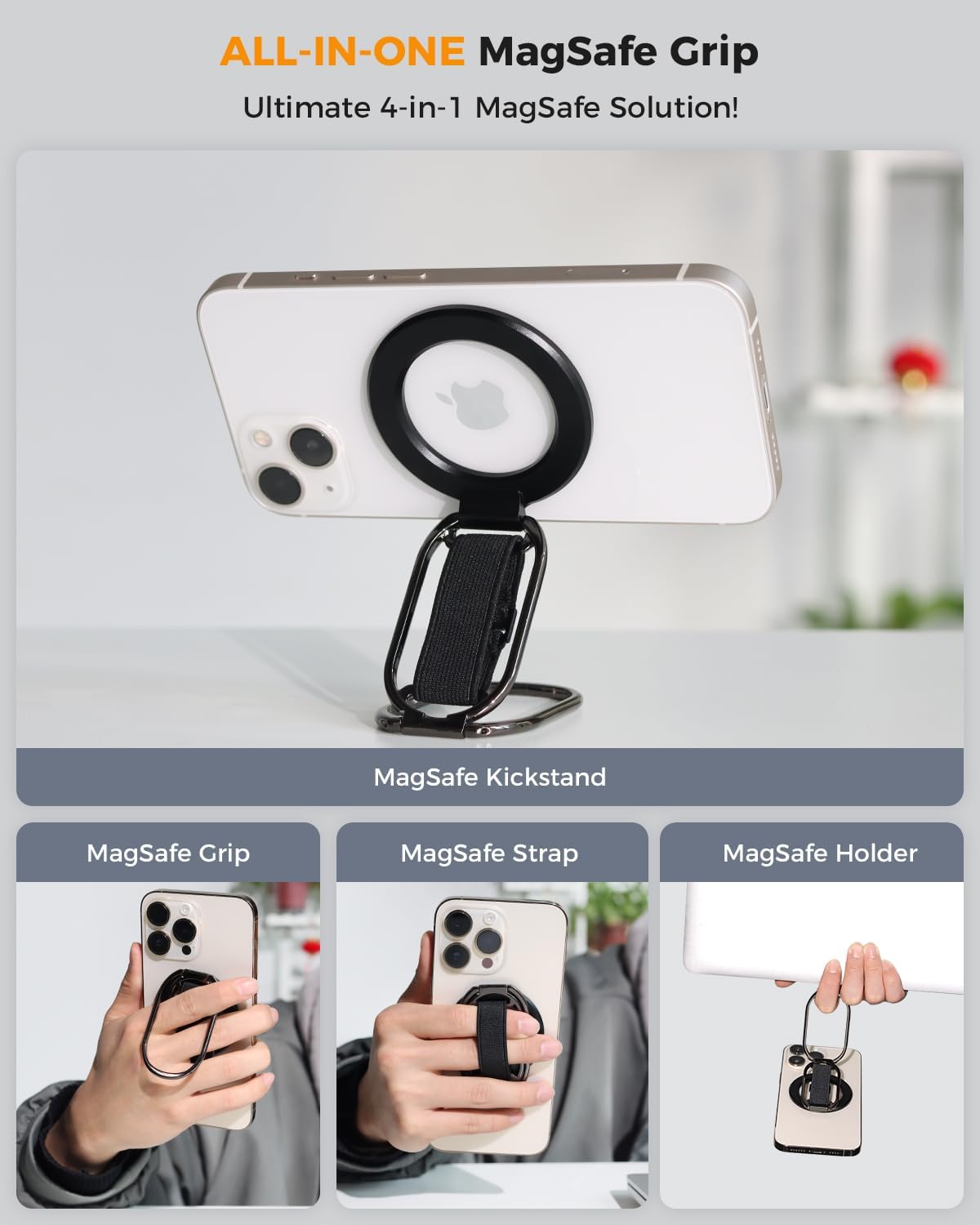 Thumbnail 5 de SuperONE MagSafe Phone Grip 4-in-1 for iPhone Series