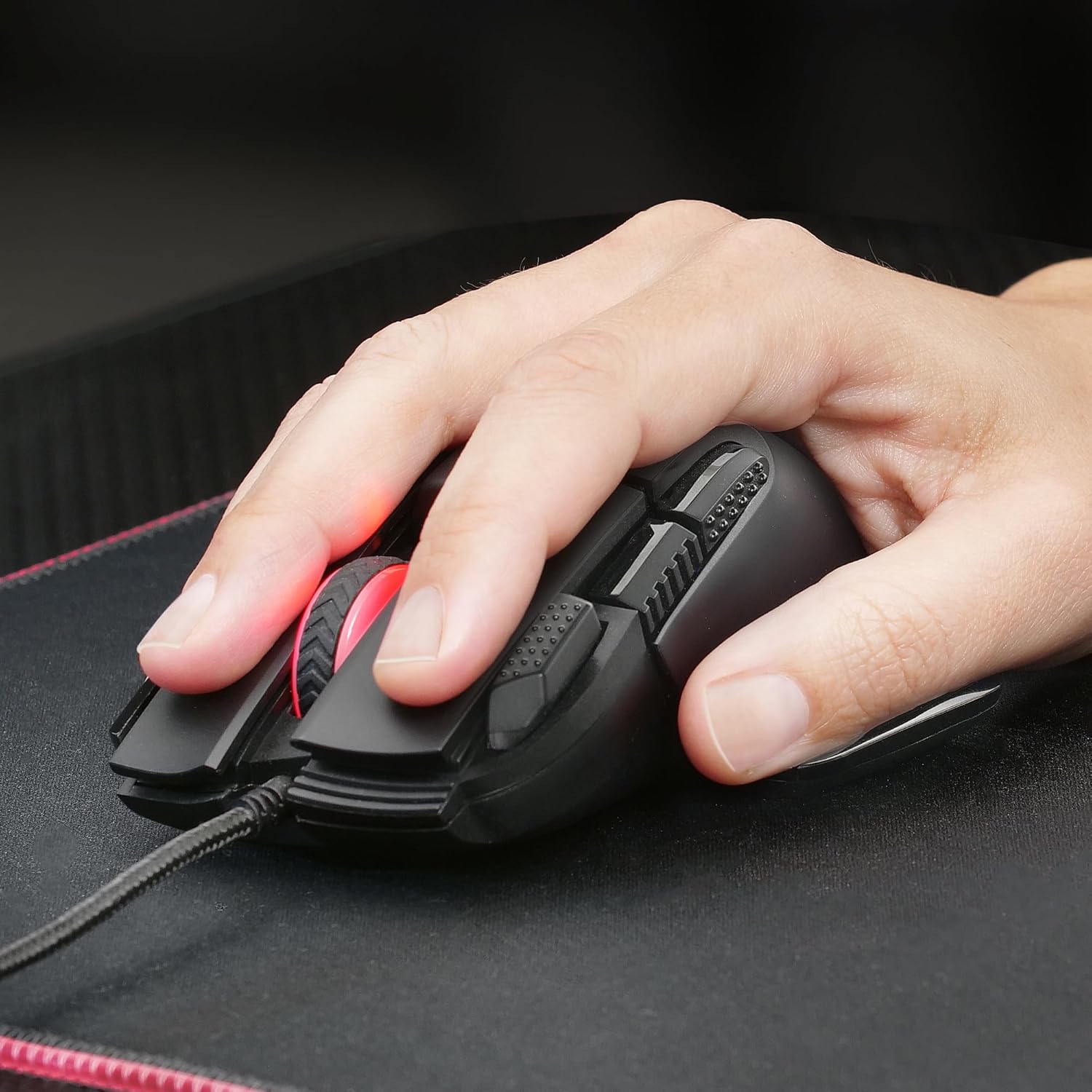 Thumbnail 6 de Mars Gaming MM-XT: Mouse da gaming RGB ergonómico con 9 pulsanti configurabili e sensore 12800 DPI