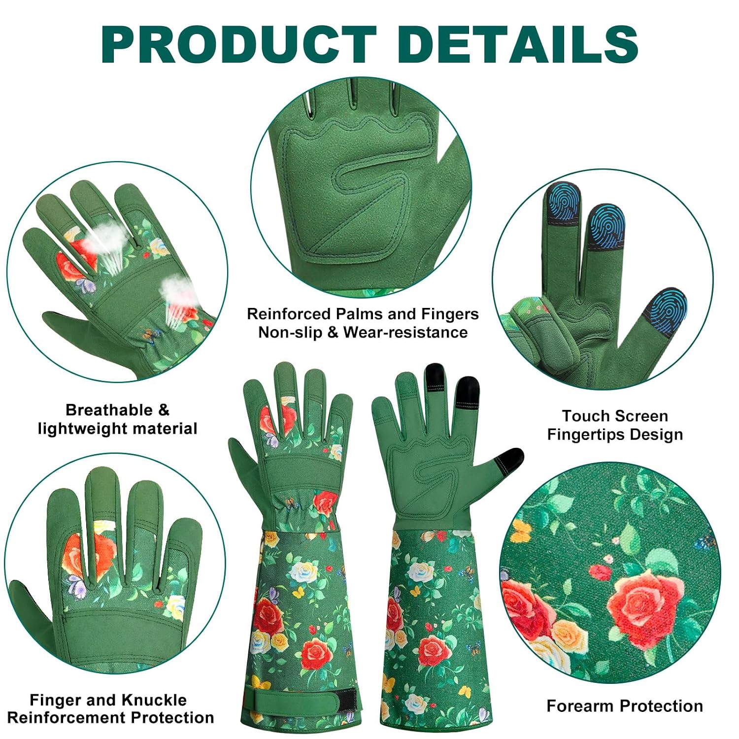 Detalle 2 de DLY Gardening Gloves for Women Medium