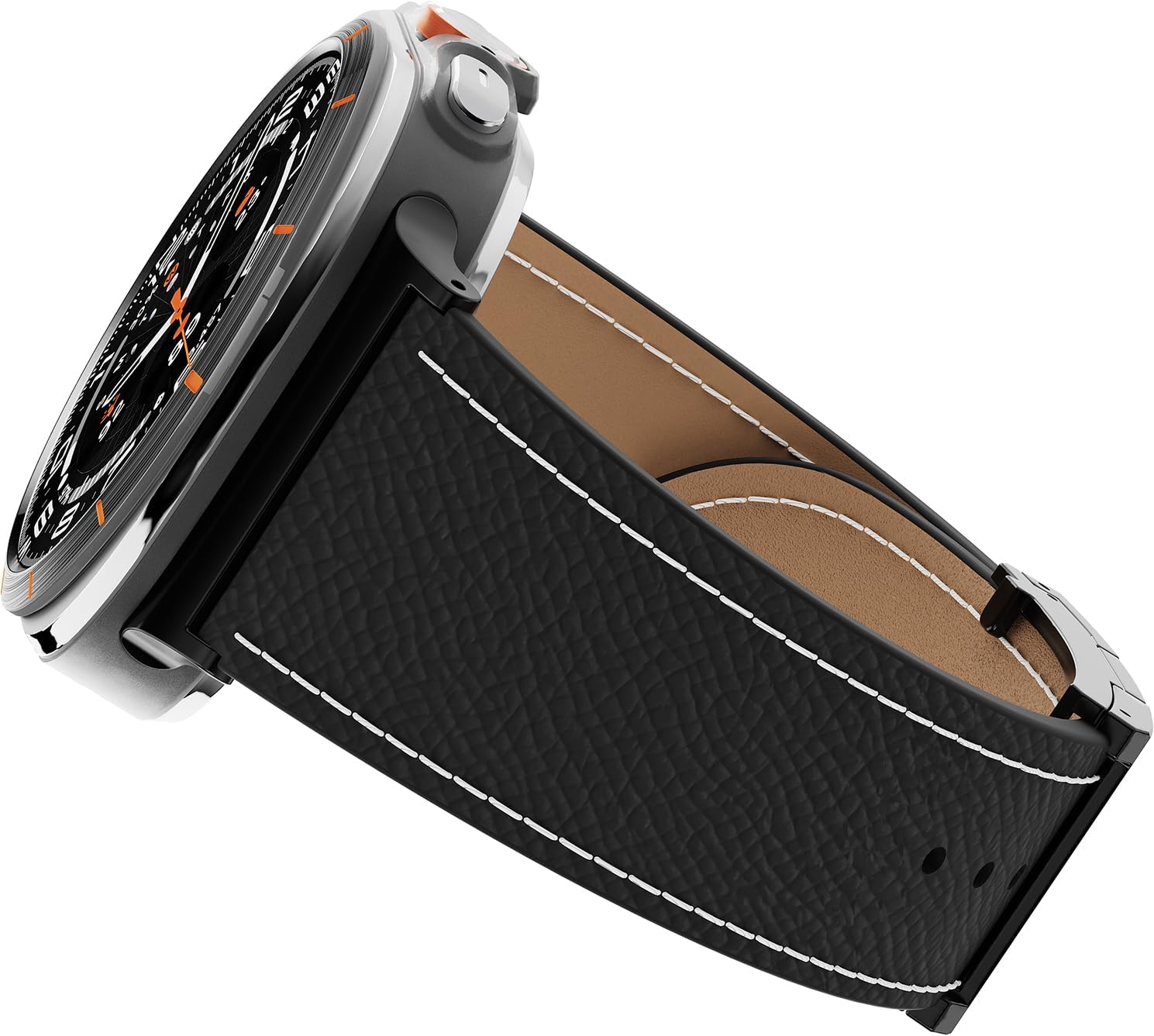 Detalle de CrazyGrass Magnetic Leather Band for Samsung Galaxy Watch Ultra 47mm