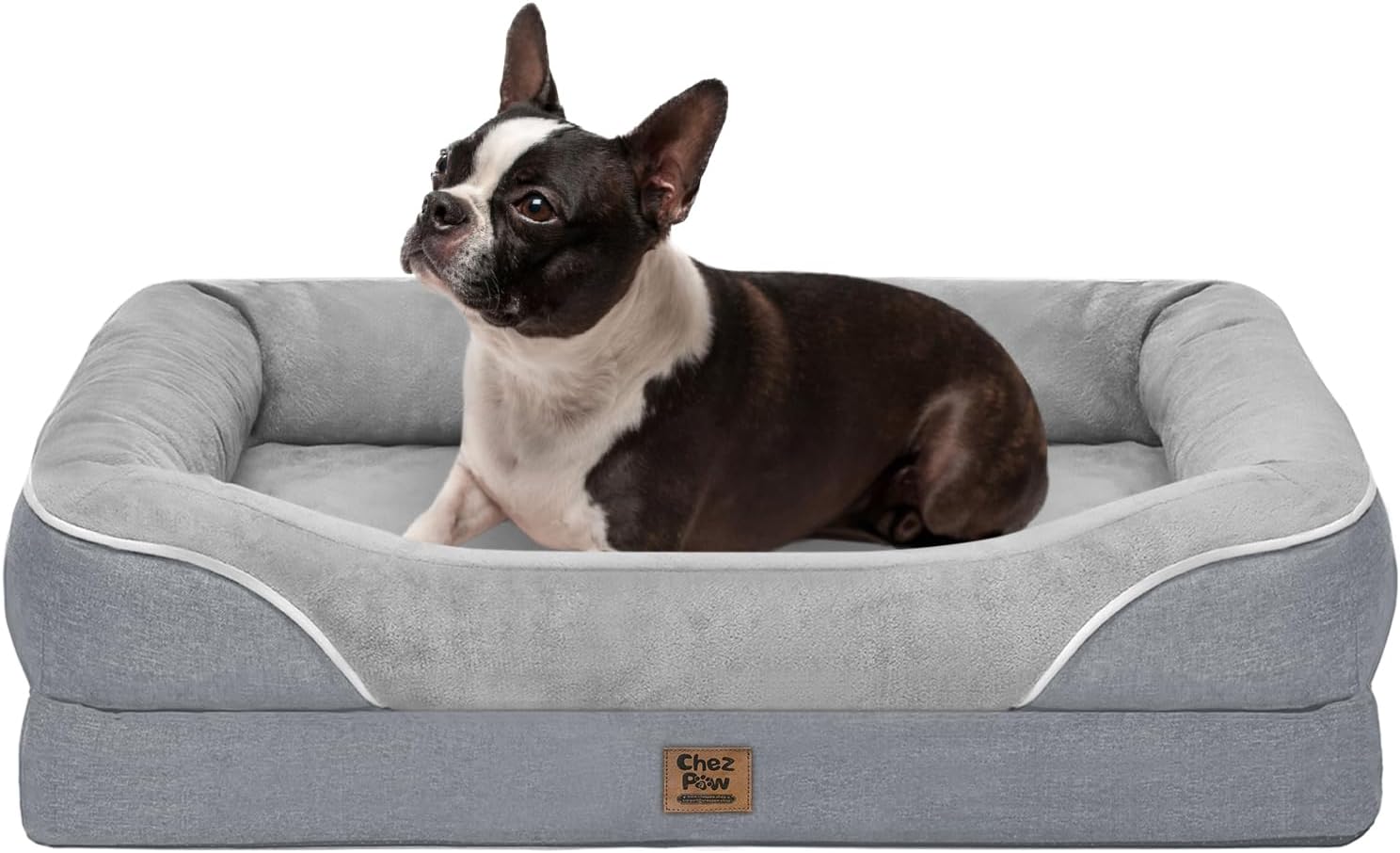 Detalle de Chez Paw Orthopedic Waterproof Dog Bed, 36 x 27-Inch Egg-Crate Foam