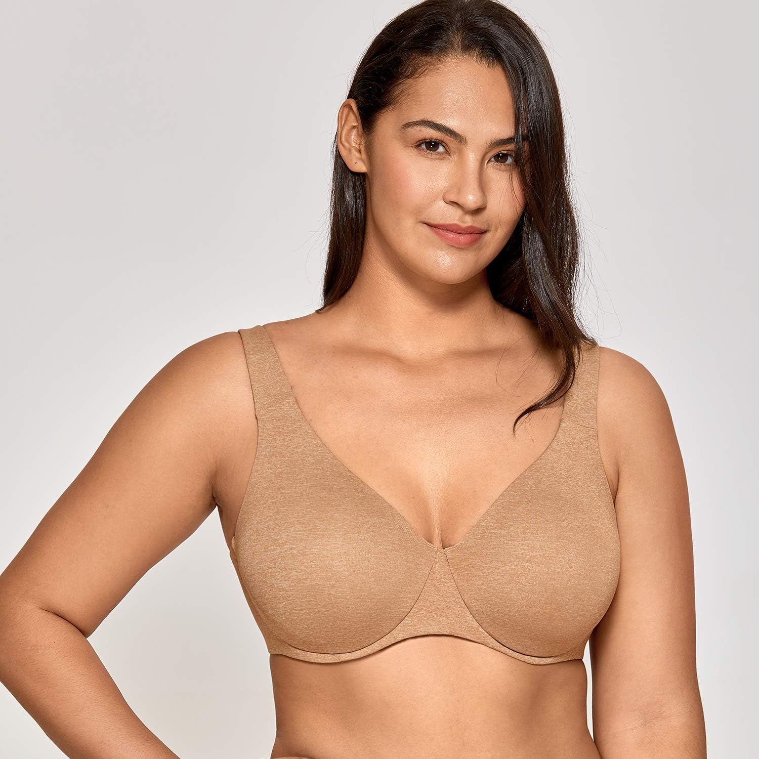 Thumbnail 3 de DELIMIRA Femme Soutien-Gorge Minimiseur Forte Poitrine Invisible Grande Taille avec Armature
