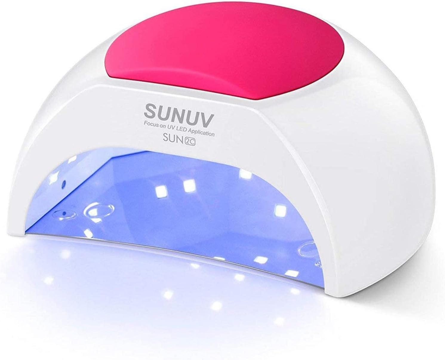Detalle de SUNUV SUN2C Rose UV LED Nail Lamp, 33 LEDs, 4 Timers, Auto Sensor