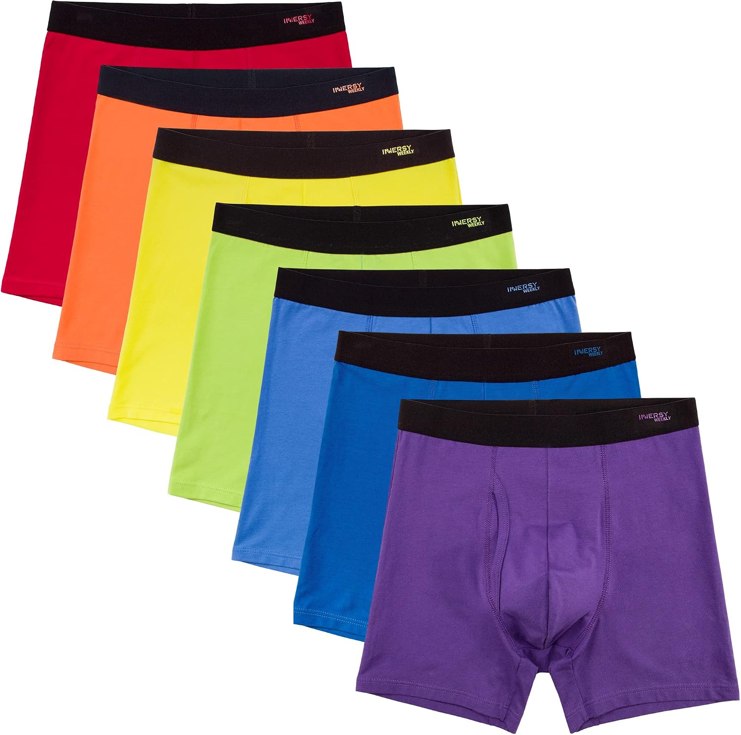Detalle 2 de INNERSY Men's Cotton Underwear 7-Pack boxer briefs 🩲