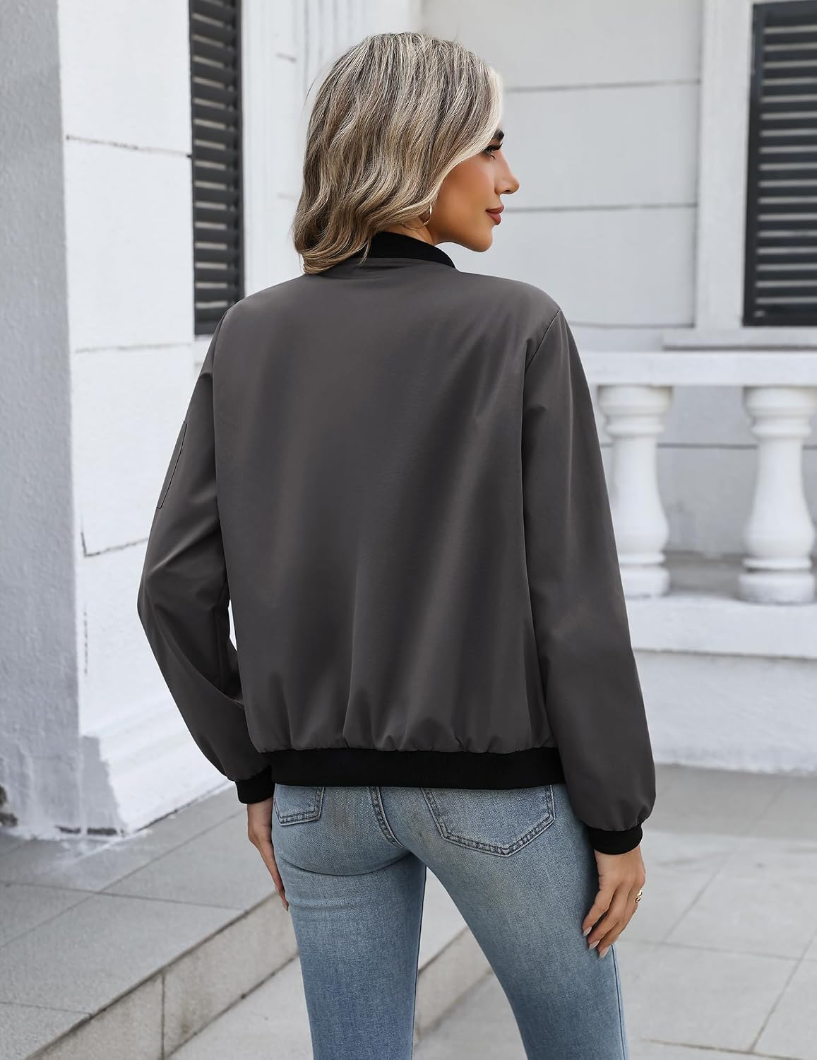 Detalle 2 de HOTOUCH Women's Bomber Jacket in Polyester